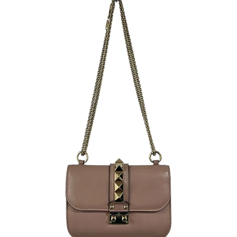 VALENTINO BORSA GLAM LOCK IN PELLE