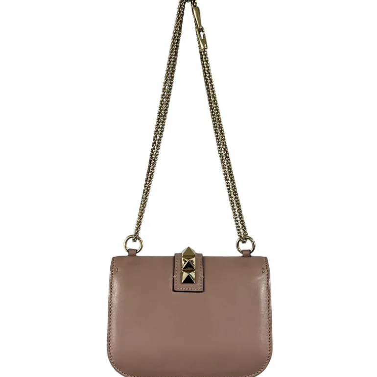 VALENTINO BORSA GLAM LOCK IN PELLE