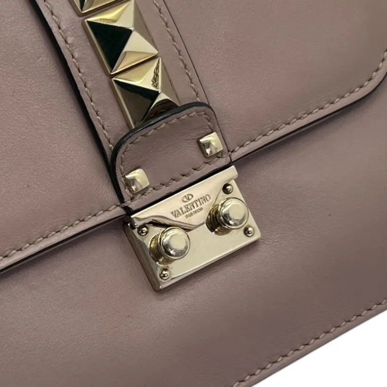 VALENTINO BORSA GLAM LOCK IN PELLE