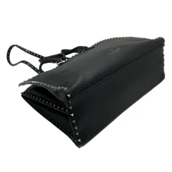 VALENTINO GARAVANI NOIR ROCKSTUD GRANDE IN PELLE