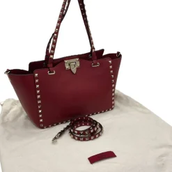 VALENTINO GARAVANI TOTE BAG ROCKSTUD IN PELLE