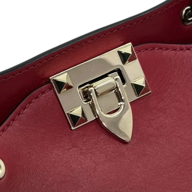 VALENTINO GARAVANI TOTE BAG ROCKSTUD IN PELLE