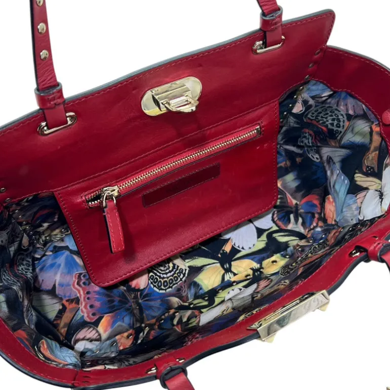 VALENTINO GARAVANI TOTE BAG ROCKSTUD IN PELLE